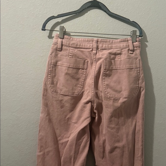 Madewell Women's Cropped Jeans in Soft Pink - Picture 3 of 3